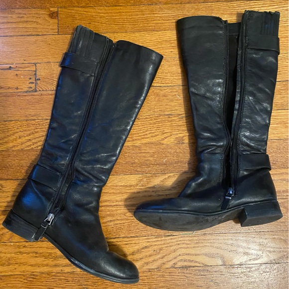 Via Spiga black calf length leather boots - Picture 4 of 8